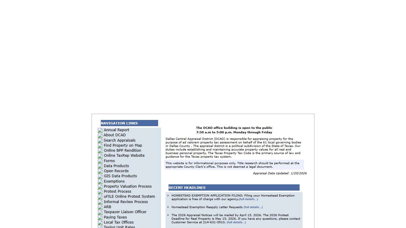 Dallas Central Appraisal District